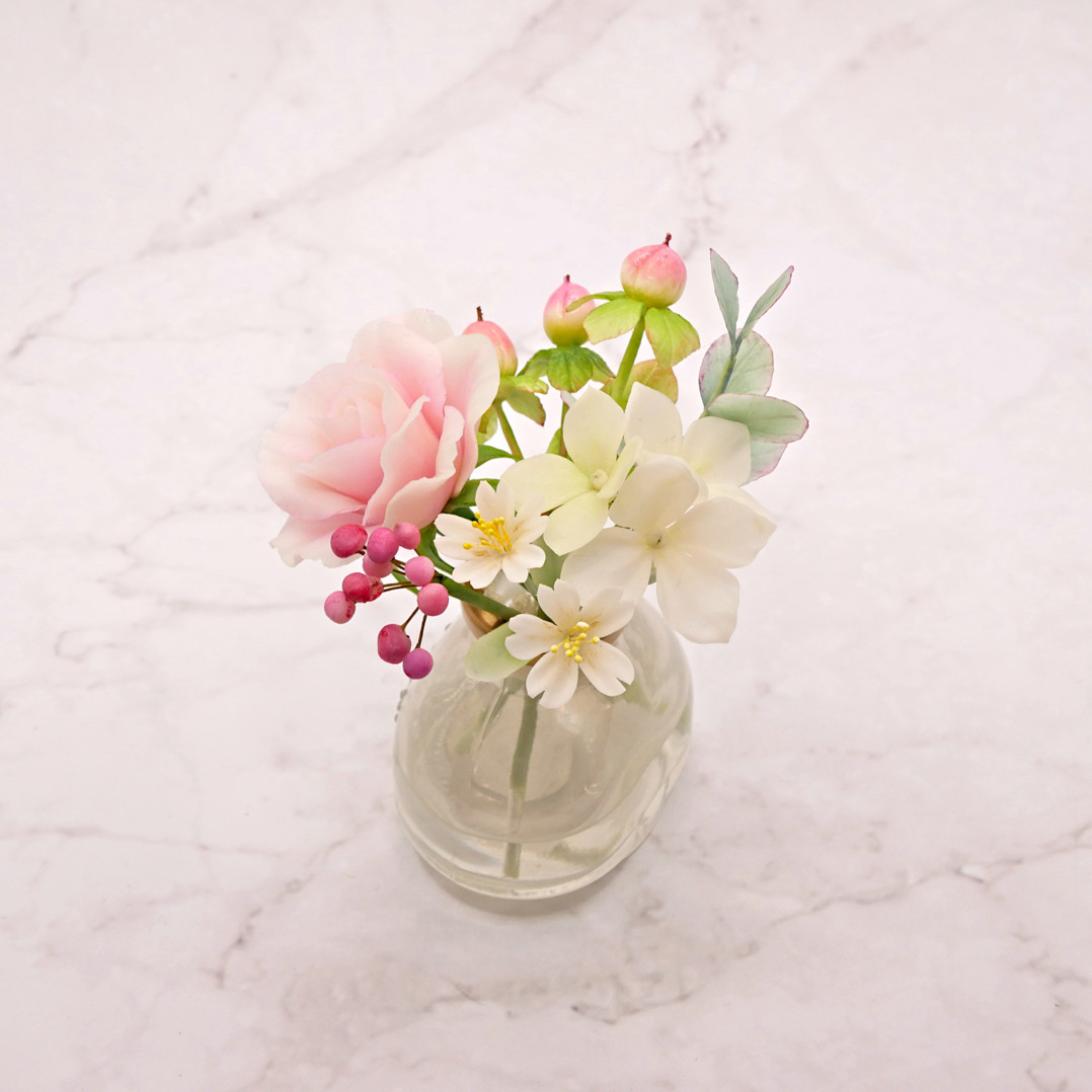 ちょこんとさん。置くだけ♪ クレイフラワー NO.MWH1-T