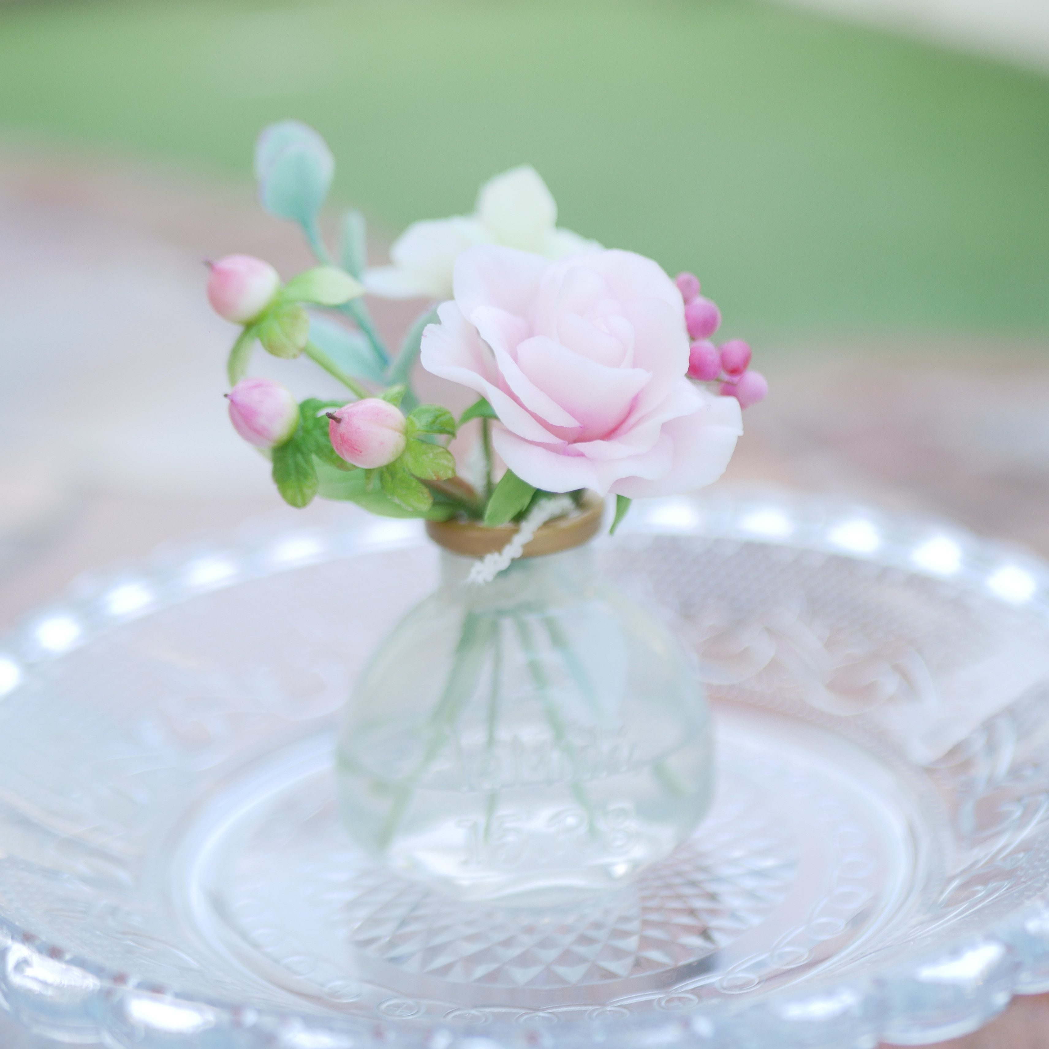 ちょこんとさん。置くだけ♪ クレイフラワー NO.MWH1-T