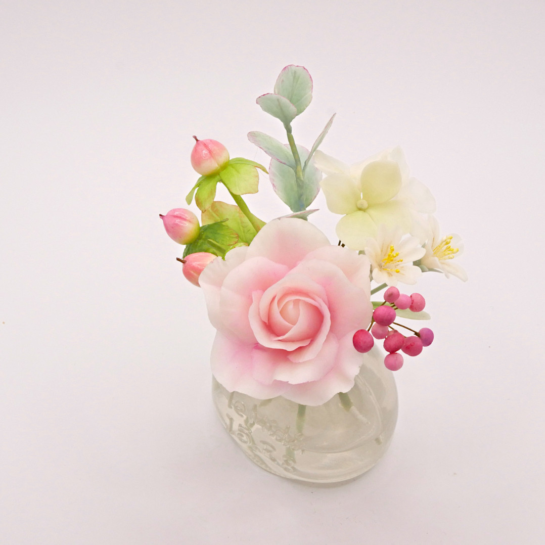 ちょこんとさん。置くだけ♪ クレイフラワー NO.MWH1-T