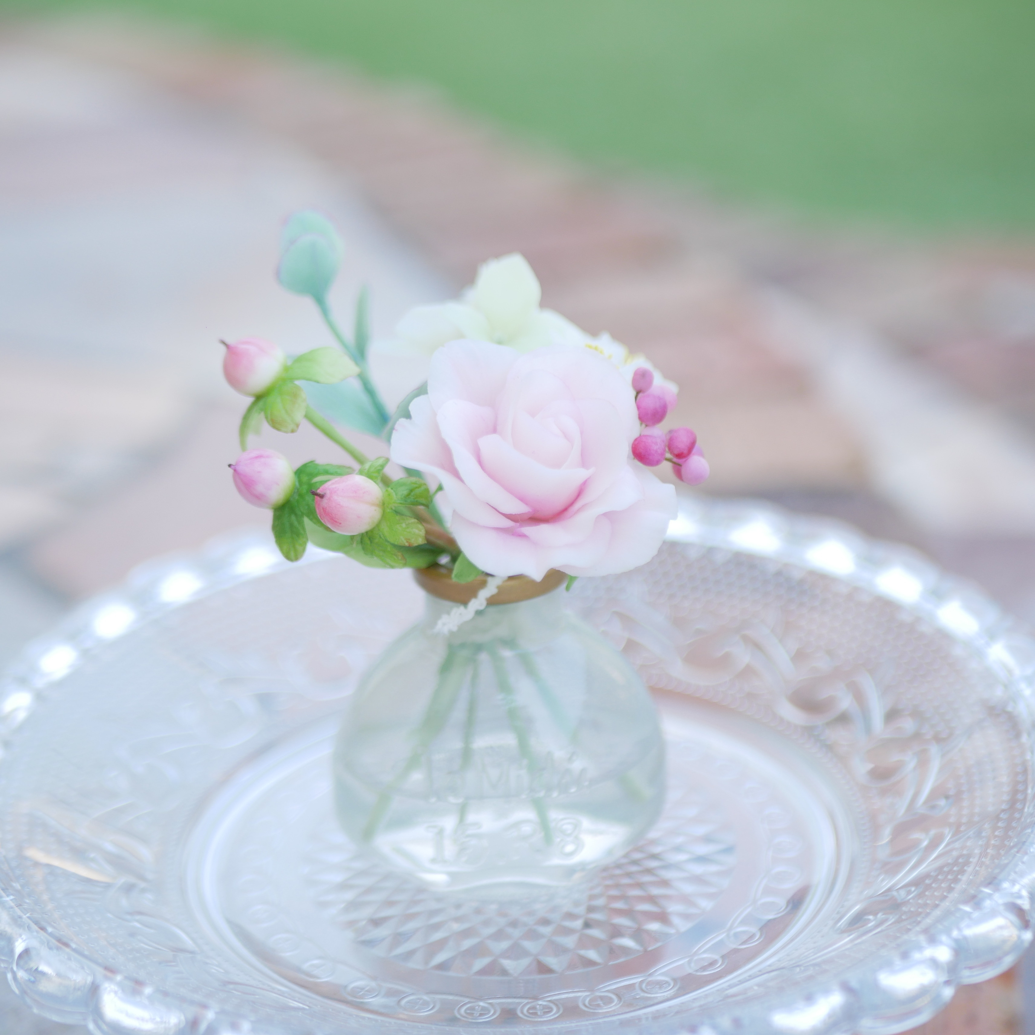 ちょこんとさん。置くだけ♪ クレイフラワー NO.MWH1-T