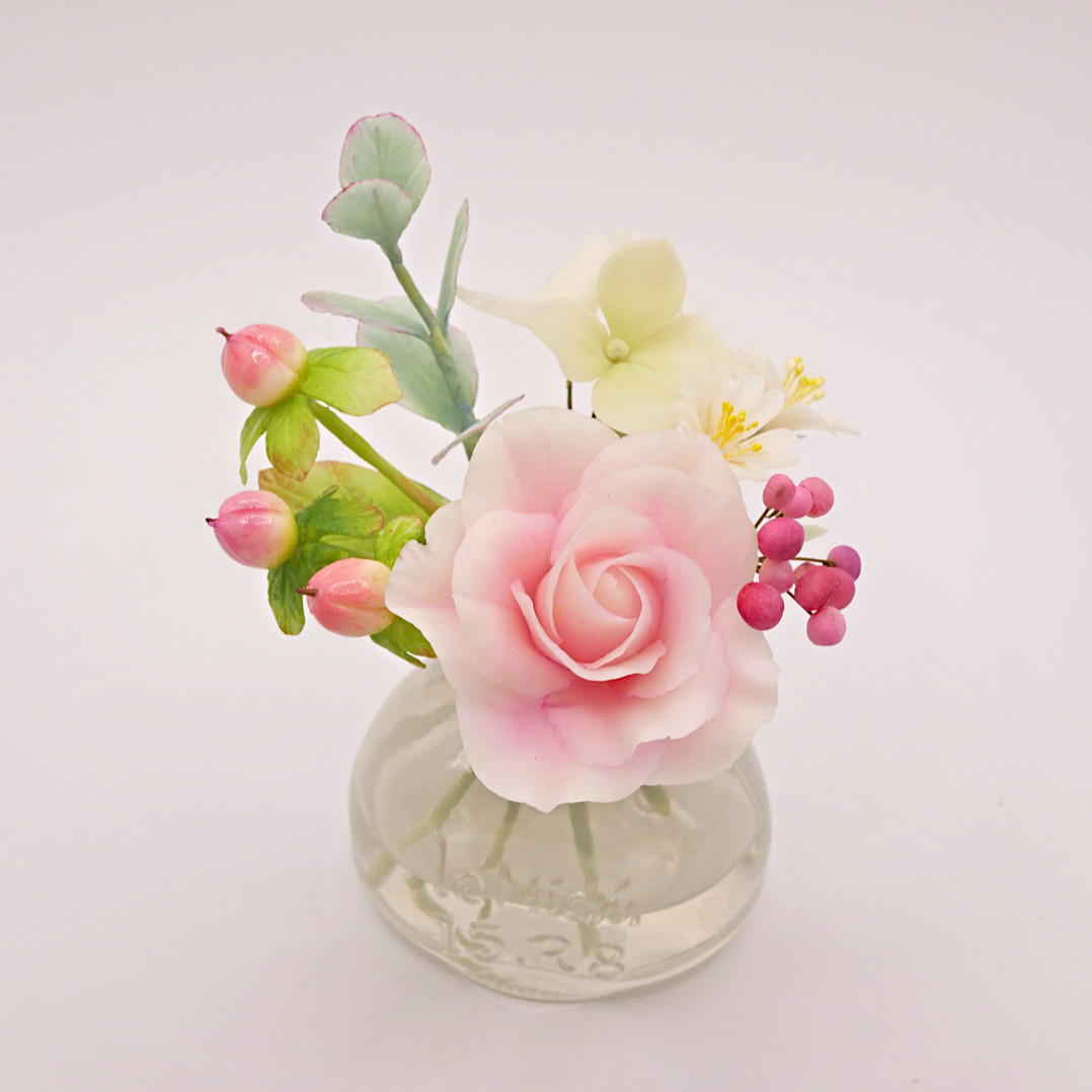 ちょこんとさん。置くだけ♪ クレイフラワー NO.MWH1-T