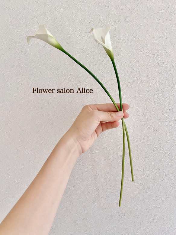 髪飾り　和装　カラー　かすみ草　リンフラワー　白無垢　浴衣　✴︎ホワイトカラーリリィ✴︎ 2枚目の画像