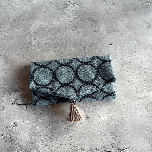 タロットケースにもなるハンドメイド袱紗 ミナペルホネン タンバリン