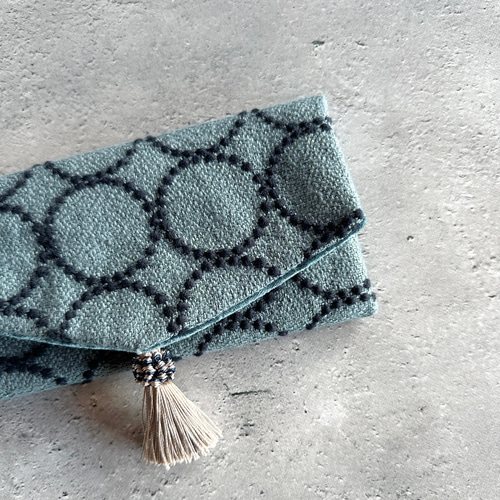 タロットケースにもなるハンドメイド袱紗 ミナペルホネン タンバリン