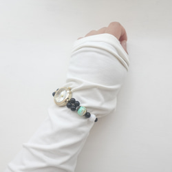 【和-なごみ-】翡翠色のブレスレットウォッチ 9枚目の画像