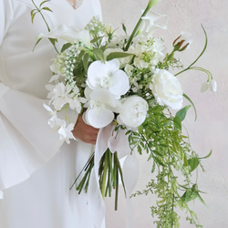 大人気！芍薬(ピオニー)ブーケ／エレガントブーケ／ホワイトブーケ