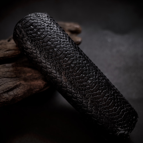 PloomAURA】プルームオーラ 本革製カバー “黒蛇” アイコスケース（iQOS