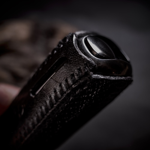 PloomAURA】プルームオーラ 本革製カバー “黒蛇” アイコスケース（iQOS