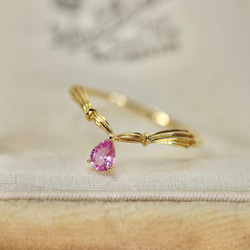 コバルトガーナイト K18YG V字リング コバルトガーナイト K18YG V字リング