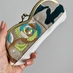 本革財布mina perhonen＊ミナペルホネンの人気柄シンフォニーを使った