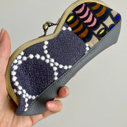 本革財布mina perhonen＊ミナペルホネンの人気柄シンフォニーを使った