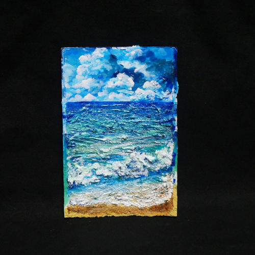油絵 油彩 油彩画 絵 絵画【真夏の海と砂浜】 油絵 油彩 油彩画 絵 絵画【真夏の海と砂浜】 絵画 HR 通販