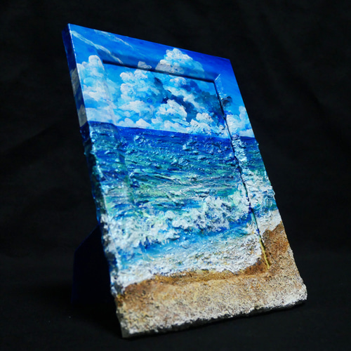 絵画　油絵　白河　南湖　ミニ美 絵画 油絵 雪窓湖 ミニ美 - メルカリ