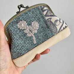 【受注品】ミナペルホネン/シンフォニー　カーキ/がま口長財布本革 本革がま口長財布（長財布）｜(ダコタ/Dakota)｜通販の