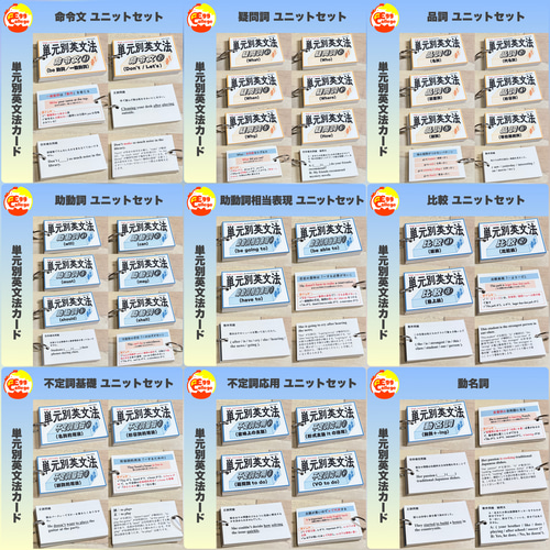 be動詞】単元別英文法カード 中学生 テスト 復習 予習 試験 参考