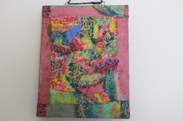 和紙ちぎり絵アート＜心象1＞壁掛けタイプ。FOサイズ 送料無料。 切り