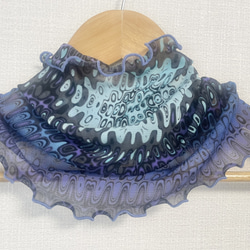 モコモコロングオフホワイト色息がしやすいウォーキング用バフ手作り  