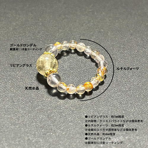 リビアングラス原石・リビアングラスリング｜パワー 天然石 ストーン