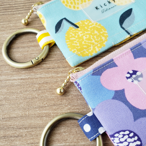 携帯ポリ袋ポーチ 北欧 カラフル / ゴミ袋ポーチ / ロール袋