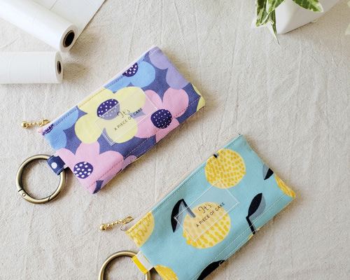 携帯ポリ袋ポーチ 北欧 カラフル / ゴミ袋ポーチ / ロール袋