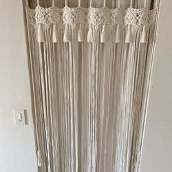 まーさー　カフェカーテン 小窓用・サイズセミオーダ！ マクラメカーテン カフェカーテン 