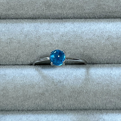 ネオンブルーアパタイト 指輪 シルバー 指輪・リング sironekoshop