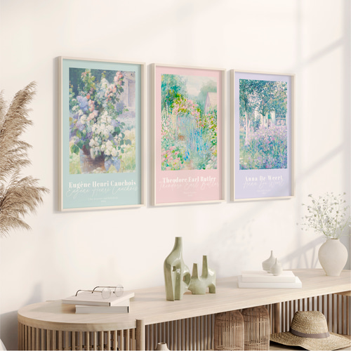 少女と花のパステル画三々サイズアートインテリア 少女と花のパステル画三々サイズアートインテリア 少女と花のパステル