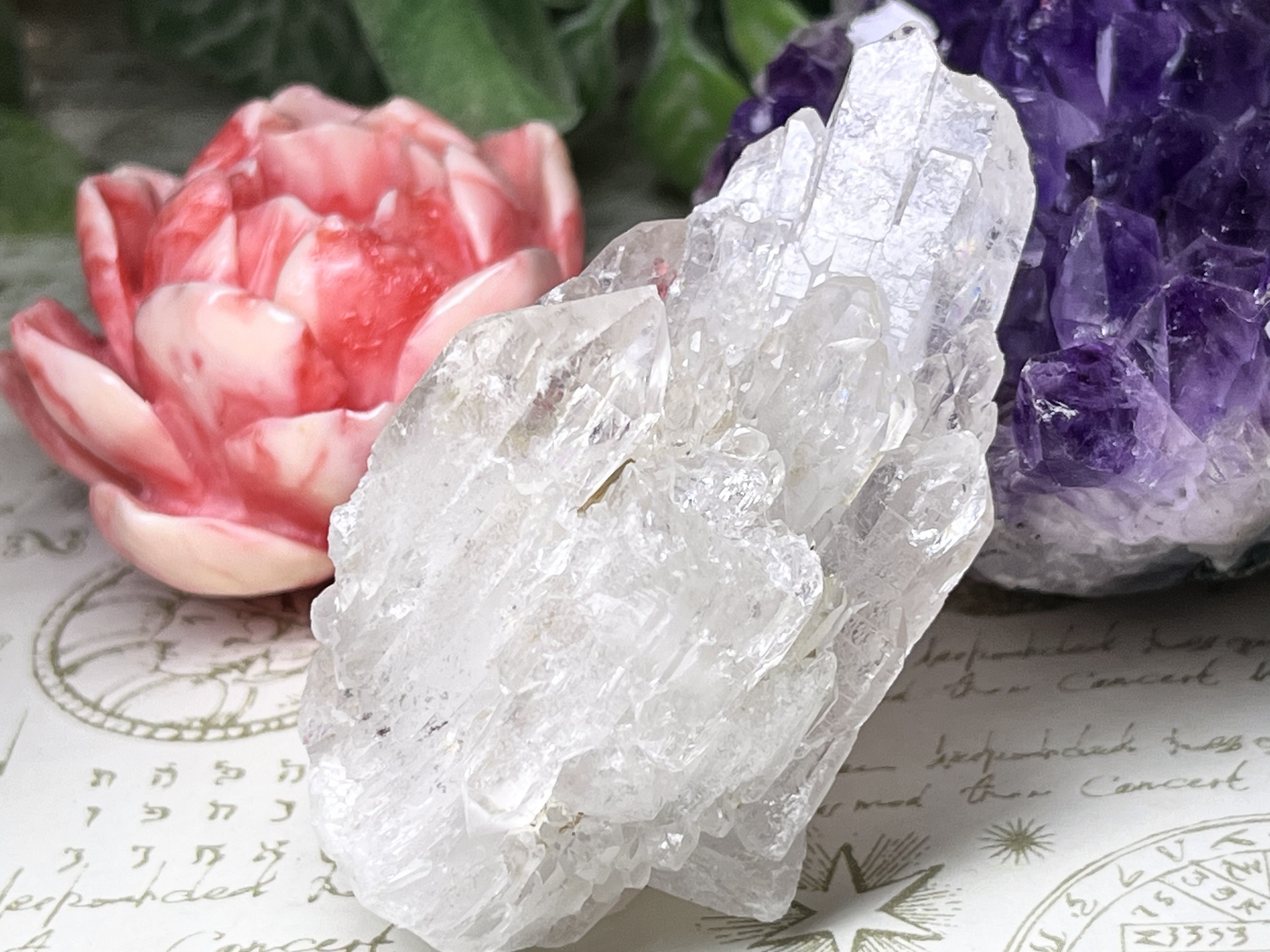 カテドラルクォーツ　観音水晶　ミナスジェライス産　マスタークリスタル　クラスター