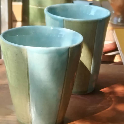 手びねり 陶器 ビアカップ ビール グラス ビアグラス・ジョッキ 陶芸