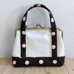 ファスナー付き☆ハートポケットのトートバッグ ピンク×グリーン