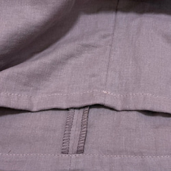 【値下げしました】ダブルガーゼ　ワイドパンツ（ピンクグレー）　〜ふわふわ柔らか　国産ガーゼ・綿100%〜 7枚目の画像