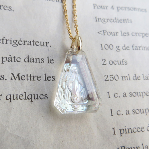 インタリオガラス マリア様のメッセージ ネックレス ネックレス