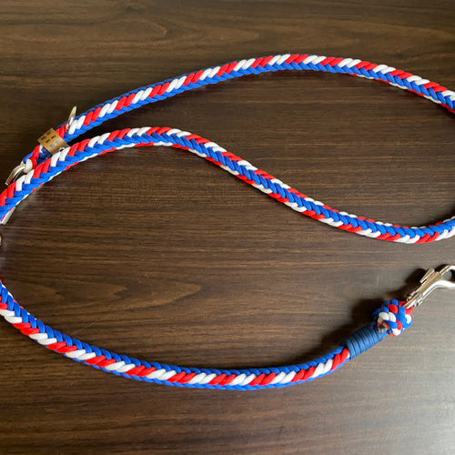 パラコードユニオンジャック(イギリス国旗)幅広首輪＋ハンズフリー