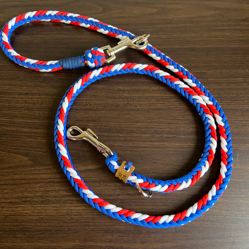 パラコードユニオンジャック(イギリス国旗)幅広首輪＋ハンズフリー