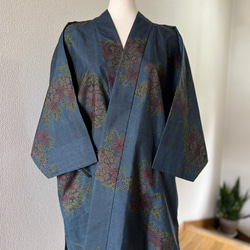 大島紬 作務衣 シルク 現品限り 男女兼用可能 お洒落さんの