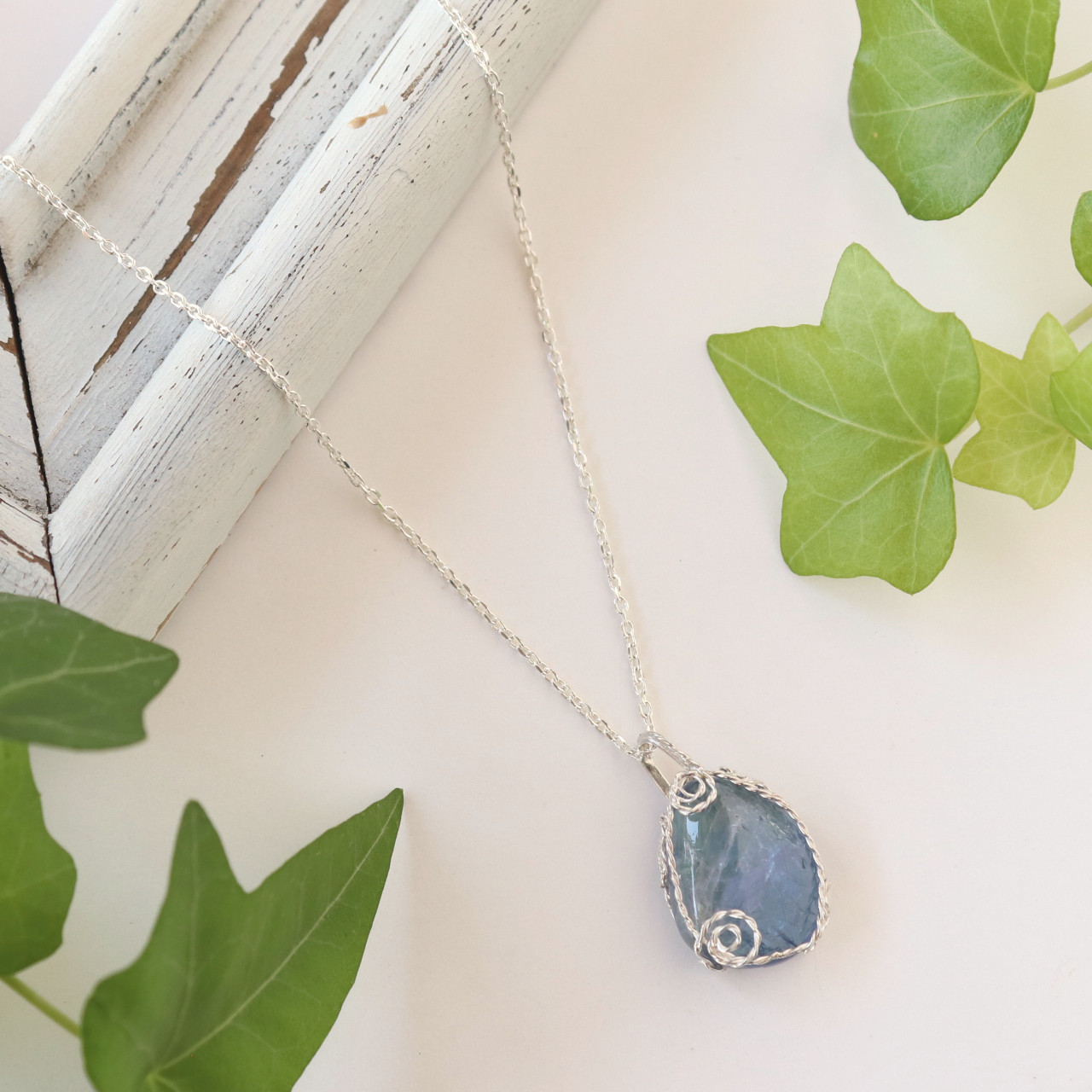 タンザナイト シルバー925 さざ波ペンダント ■送料無料■