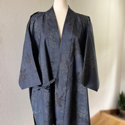 作務衣販売7年記念♡ 大島紬　着物リメイク　作務衣　シンプル柄　敬老の日 作務衣販売7年記念♡ 大島紬 着物リメイク 作務衣 シンプル柄