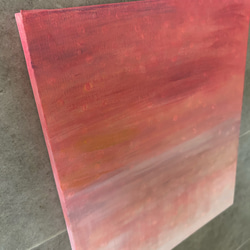 キャンバス　アート　原画　「ピンクのグラデーション」 5枚目の画像