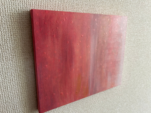 キャンバス　アート　原画　「ピンクのグラデーション」 4枚目の画像