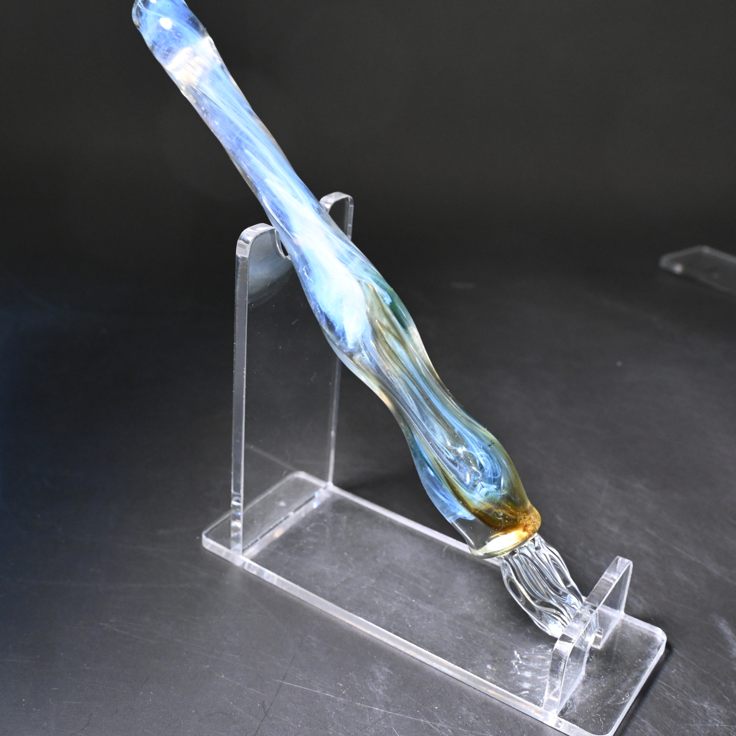 ガラスペンno23 青と黄色