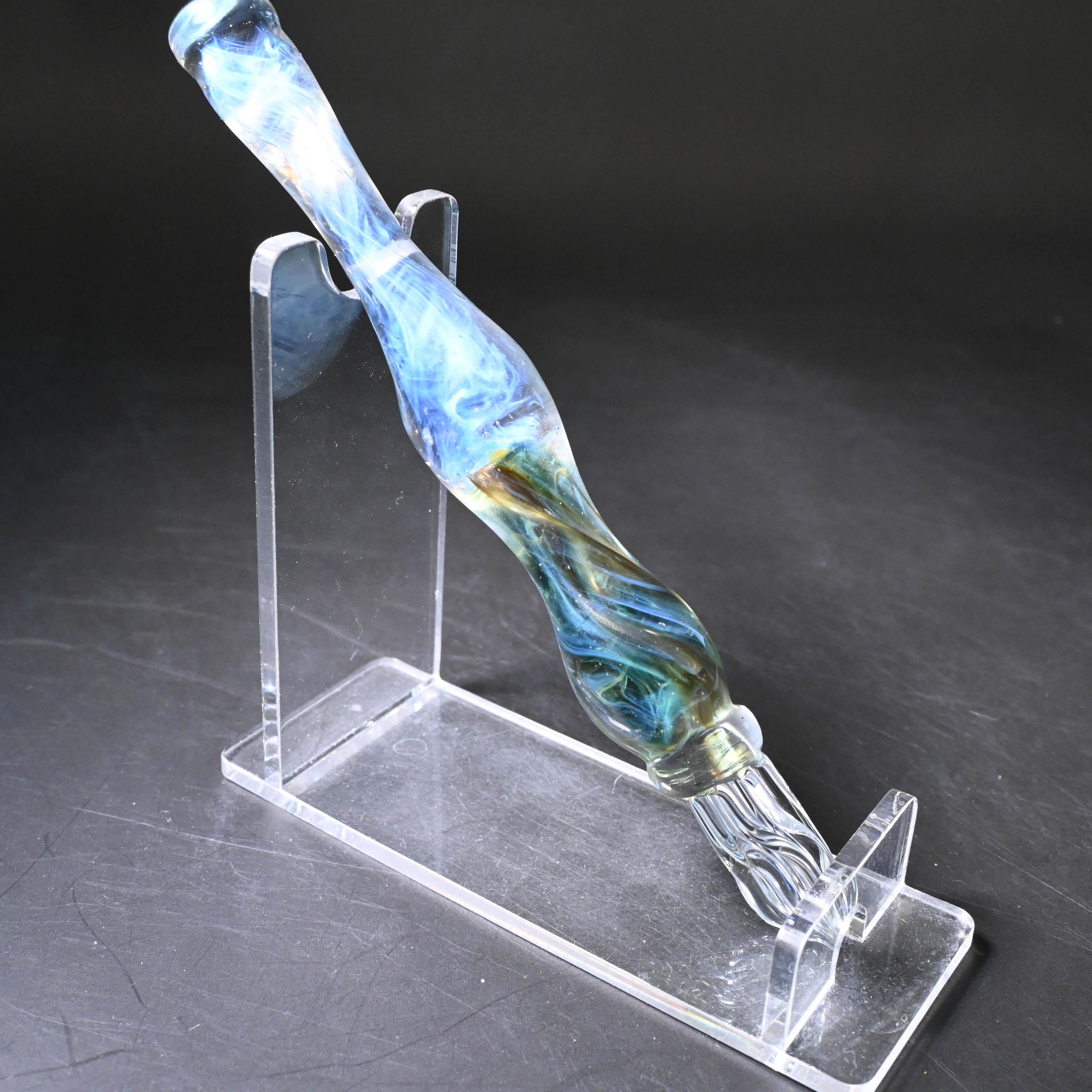 ガラスペンno24 青と黄色