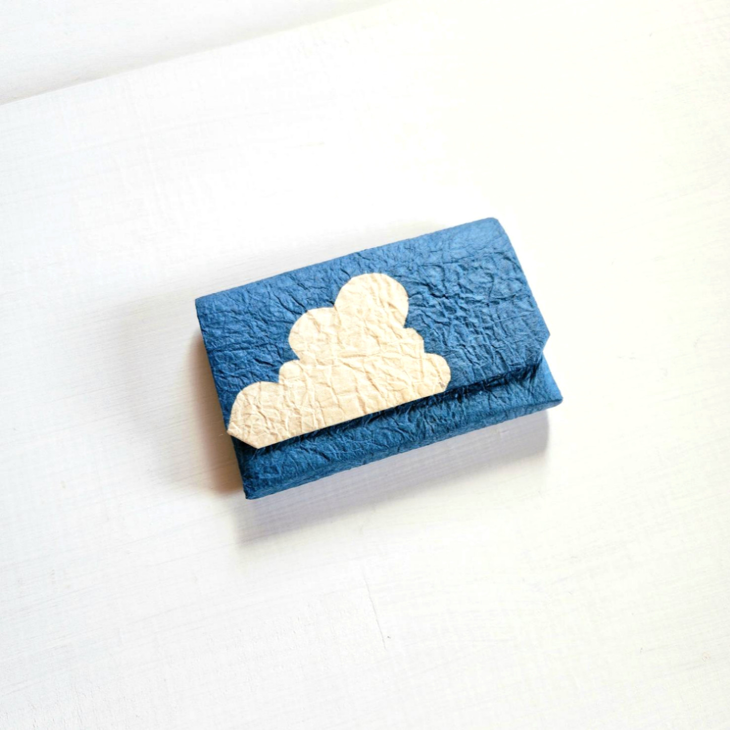 藍染め和紙のカードケース（BLUE  SKY）