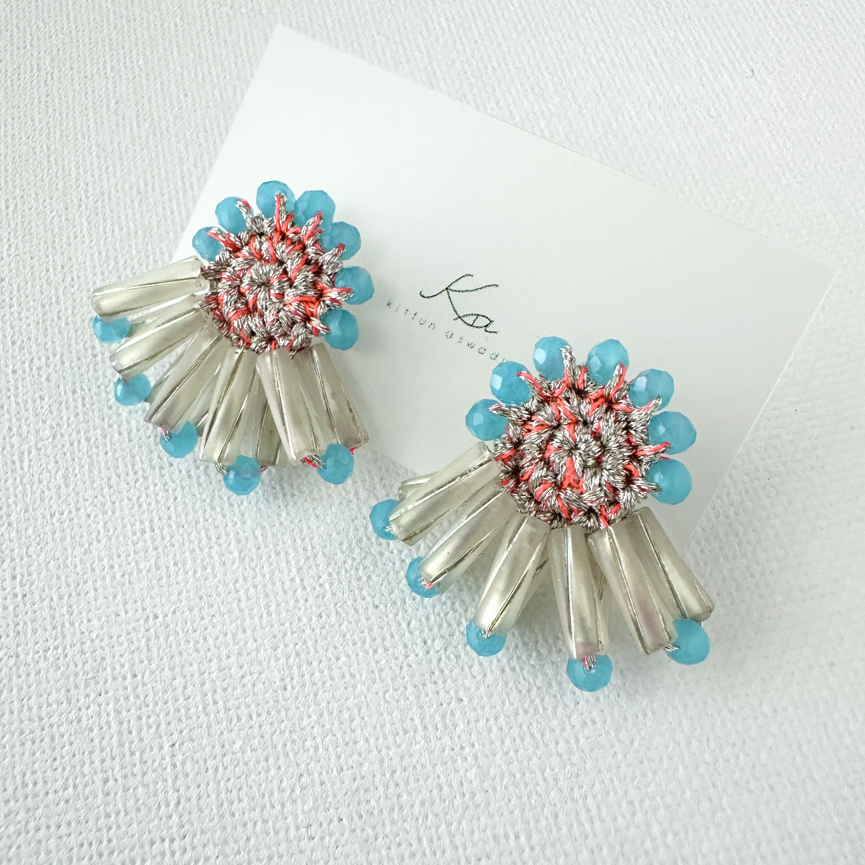 ビーズクロッシェピアス＆イヤリング（2025SS2color ）