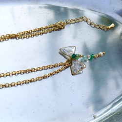 Mémoire de ruban – リボンの記憶　Necklace　《翠雨 - Sui-u（すいう）》 5枚目の画像
