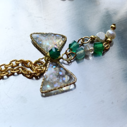Mémoire de ruban – リボンの記憶　Necklace　《翠雨 - Sui-u（すいう）》 4枚目の画像