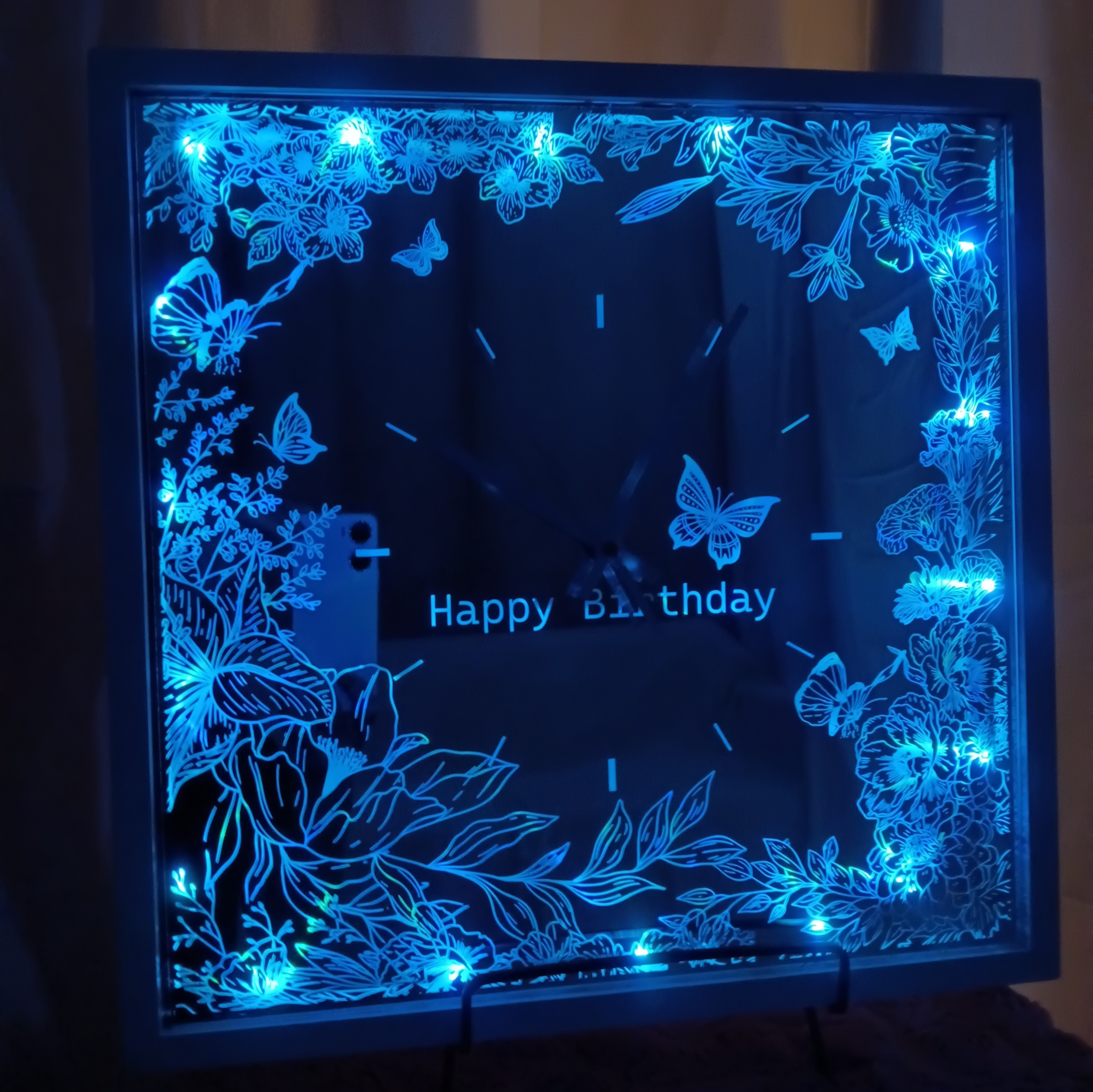 ■LEDライト内蔵ミラー看板長方形180cmまで対応可■お好きなデザインフルオーダー■店舗ロゴQRコードWEDDING