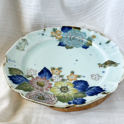 ❤️チコロット❤️すべて手描き❤️染付け❤️メイン皿❤️ワンプレート❤️童話❤️うさぎとかめ❤️ずしっと重め❤️大皿 3枚目の画像