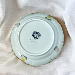 ❤️チコロット❤️すべて手描き❤️染付け❤️メイン皿❤️ワンプレート❤️童話❤️うさぎとかめ❤️ずしっと重め❤️大皿 10枚目の画像