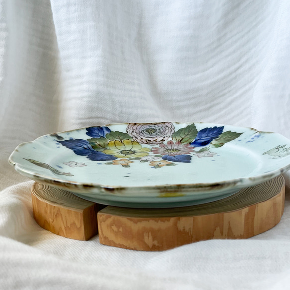 ❤️チコロット❤️すべて手描き❤️染付け❤️メイン皿❤️ワンプレート❤️童話❤️うさぎとかめ❤️ずしっと重め❤️大皿 9枚目の画像