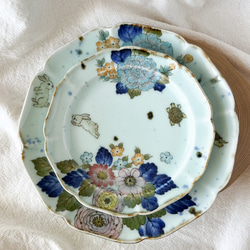 ❤️チコロット❤️すべて手描き❤️染付け❤️メイン皿❤️ワンプレート❤️童話❤️うさぎとかめ❤️ずしっと重め❤️大皿 12枚目の画像